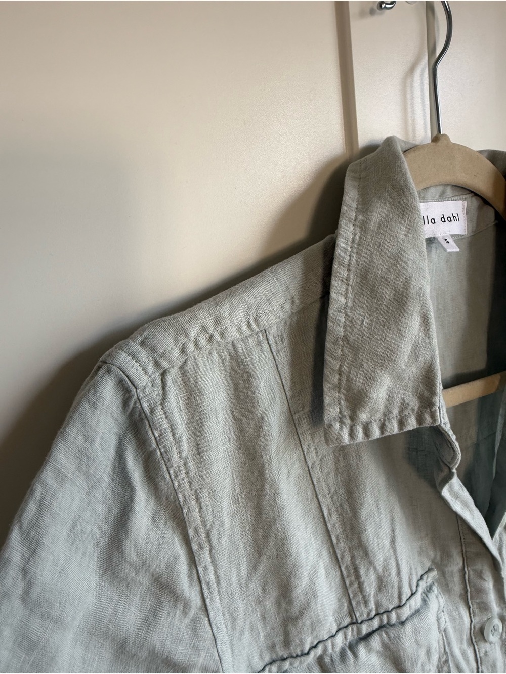 NWT Bella Dahl Linen Seamed Utility Jumpsuit | S - Picture 9 of 12